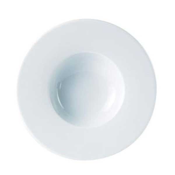 Porcelite wide rim pasta plate 30cm